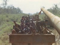 Convoy 4     Man that's a long tube! Plenty of South Vietanamise troops along. RMcDonald Photo
